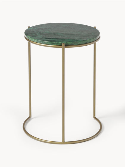 Westwing Collection Marmor-Beistelltische Ella 2er-Set Vierteljährliche Förderung