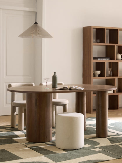 Westwing Collection Ovaler Esstisch Dunia aus Eichenholz 180 x 110 cm Super Rabatt