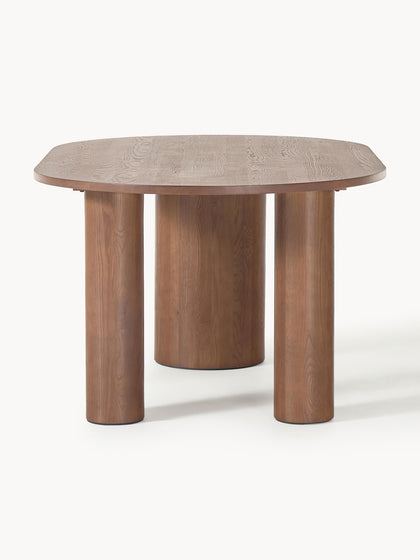 Westwing Collection Ovaler Esstisch Dunia aus Eichenholz 180 x 110 cm Super Rabatt