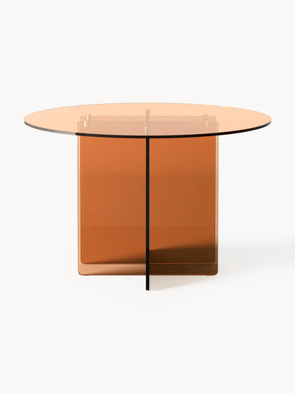 Westwing Collection Runder Glas-Esstisch Anouk Ø 100 cm Fabrikladen