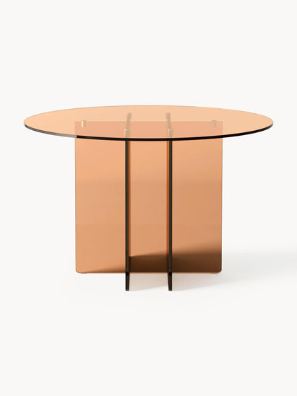 Westwing Collection Runder Glas-Esstisch Anouk Ø 100 cm Fabrikladen
