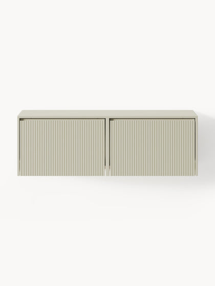 Westwing Collection Wand-Schuhschrank Shea mit Klappfächern und geriffelter Front Begrenzt auf 3 Tage
