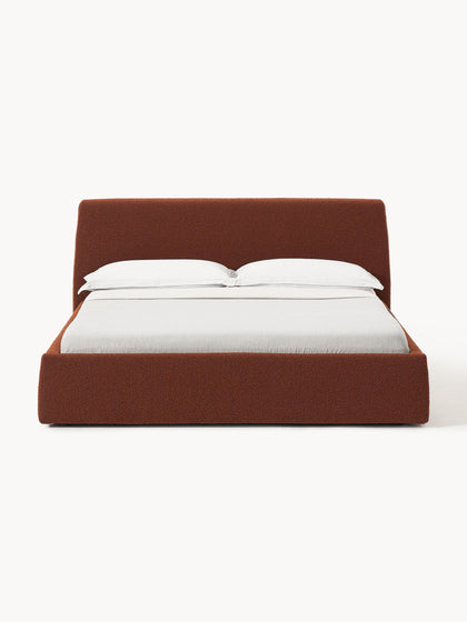 Westwing Collection Bouclé-Polsterbett Cloud mit Stauraum Black Friday Preise
