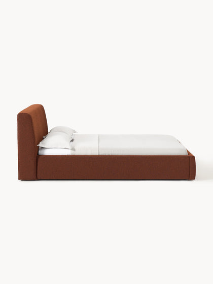 Westwing Collection Bouclé-Polsterbett Cloud mit Stauraum Black Friday Preise