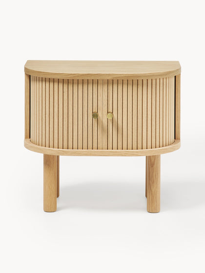 Westwing Collection Nachttisch Calary mit geriffelter Front Hotsell