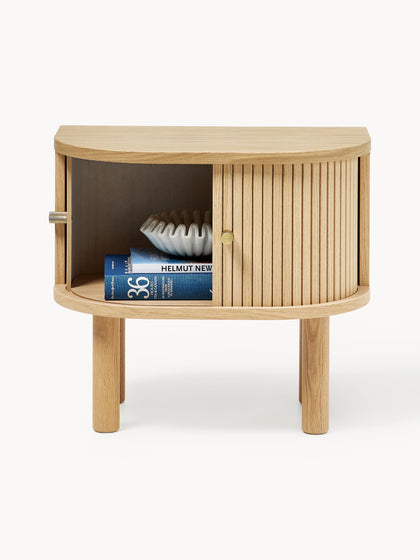 Westwing Collection Nachttisch Calary mit geriffelter Front Hotsell