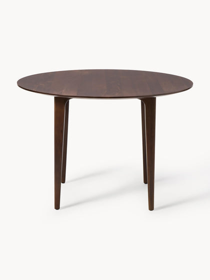 Westwing Collection Runder Esstisch Archie aus Mangoholz Ø 110 cm Fabrikverkauf