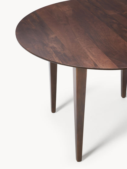 Westwing Collection Runder Esstisch Archie aus Mangoholz Ø 110 cm Fabrikverkauf