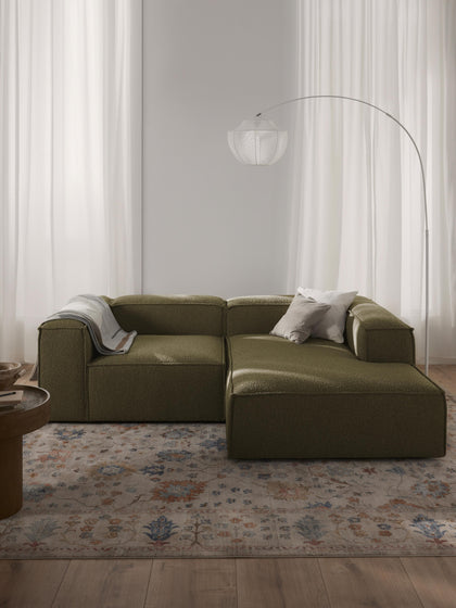 Westwing Collection Modulares Ecksofa Lennon aus Bouclé Fabrik Onlineshop