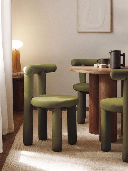 Westwing Collection Samt-Polsterstuhl Calan Fabrikpreis