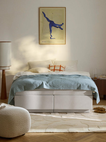 Westwing Collection Boxspringbett Enya mit Stauraum Rabatt