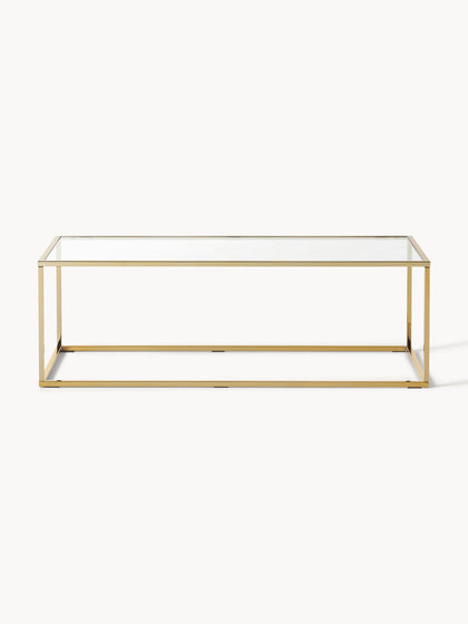 Westwing Collection Couchtisch Maya mit Glasplatte Exklusivangebot