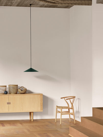 Westwing Collection Holzstuhl CH24 Wishbone Chair mit handgeflochtener Sitzfläche Saisonschlussverkauf