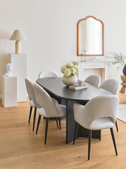 Westwing Collection Samt-Armlehnstuhl Rachel Black Friday