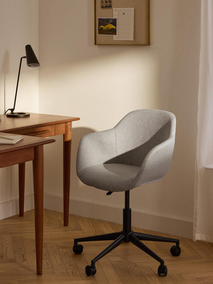 Westwing Collection Polster-Schreibtischstuhl Fiji mit schmaler Sitzschale Top Angebot