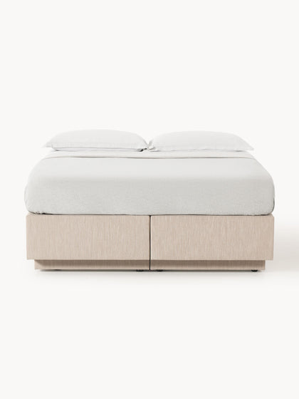 Westwing Collection Boxspringbett Enya mit Stauraum Große Rabatte