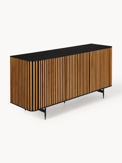 Westwing Collection Holz-Sideboard Linea Tiefpreis