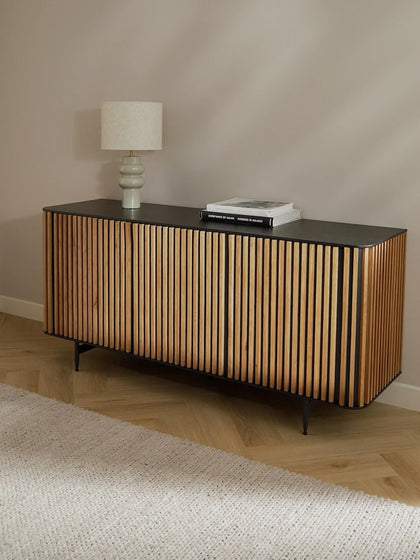 Westwing Collection Holz-Sideboard Linea Tiefpreis