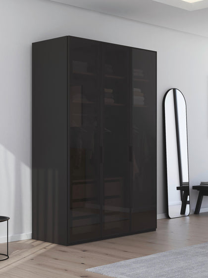 Westwing Collection Drehtürenschrank Skat Shine mit Innenbeleuchtung in verschiedenen Größen Super Sparpreis