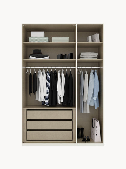 Westwing Collection Drehtürenschrank Skat Shine mit Innenbeleuchtung in verschiedenen Größen Super Sparpreis