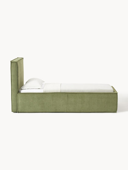 Westwing Collection Cord-Einzelbett Dream mit Stauraum Letzte 3 Tage