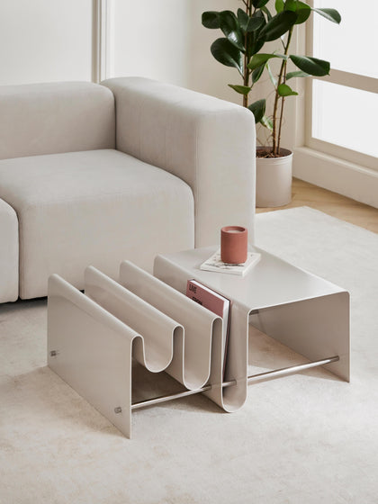 Westwing Collection Metall-Couchtisch Julia mit Zeitschriftenablage Letzte 2 Tage