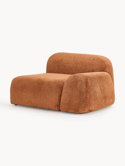 Westwing Collection Eckmodul Wolke aus Teddy-Bouclé Bis zu 50% Rabatt