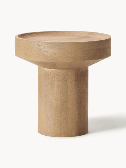 Westwing Collection Runder Beistelltisch Benno aus Mangoholz Bis zu 65% Rabatt