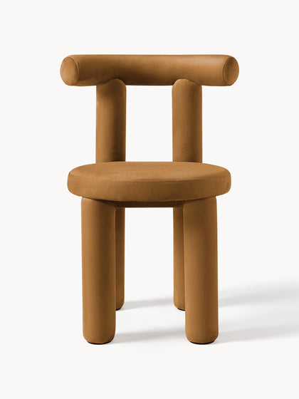 Westwing Collection Samt-Polsterstuhl Calan Sonderangebot der Fabrik