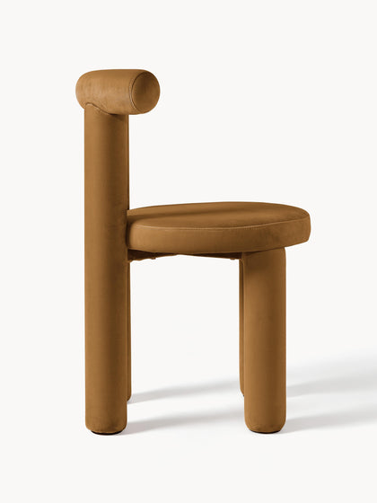 Westwing Collection Samt-Polsterstuhl Calan Sonderangebot der Fabrik