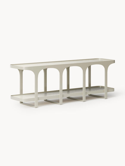 Westwing Collection Lowboard Bella in Travertin-Optik Riesige Rabatte