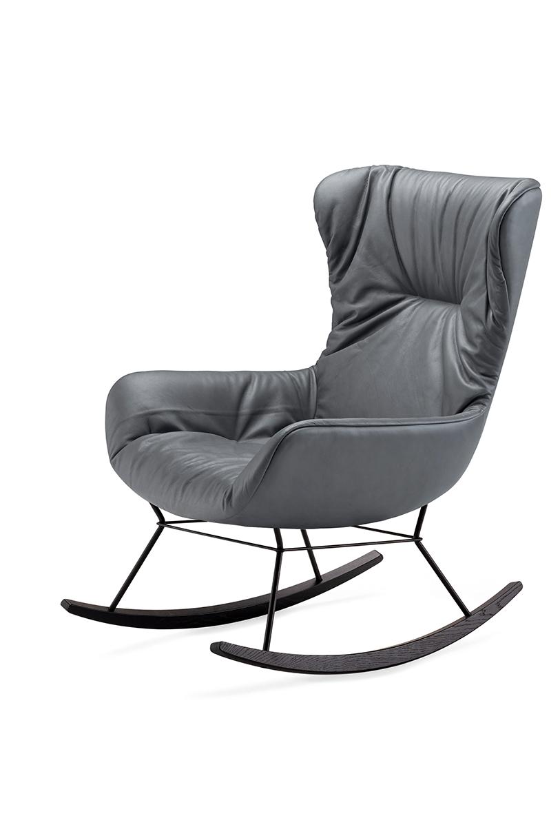 Seipp Schaukelsessel Leya Rocking Wingback Produkte Wohnen Sessel